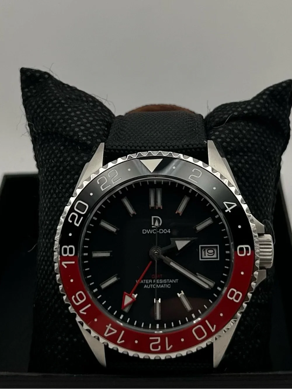 DIY Watch Club DWC-D04 Men’s Black Dial Coke Bezel Automatic 42mm Watch
